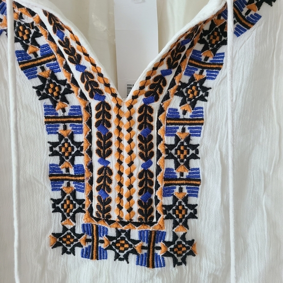 NWT Soft Surrondings Emnroidered Boho Top - Picture 2 of 5